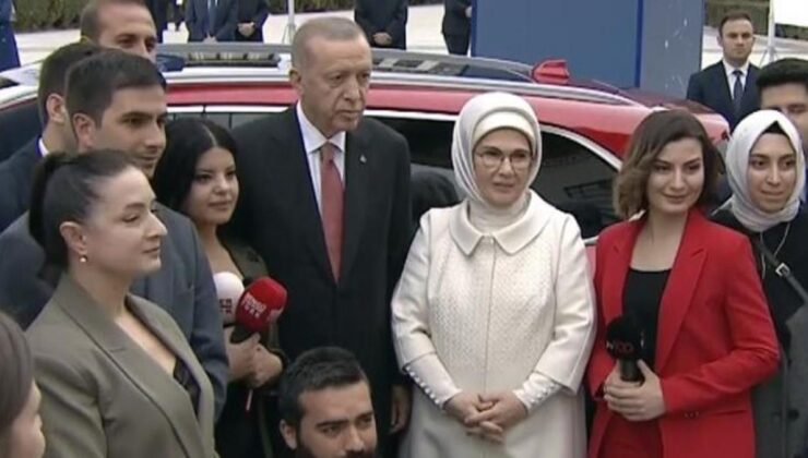 Togg’un ilk sahibi olan Emine Erdoğan aracı test etti: Yağ gibi akıyor